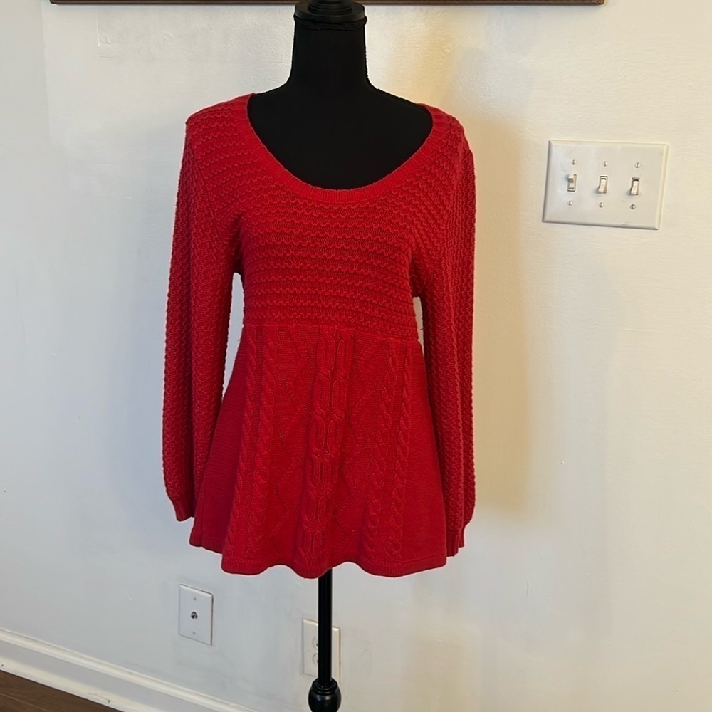 Style and Co. Cotton Sweater, Sz. L.